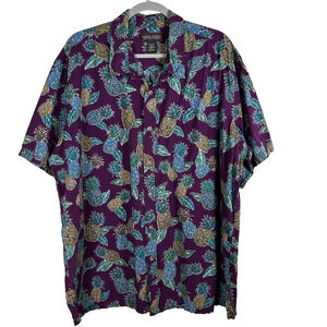 Cooke Street Hawaiian Mens shirt 2XL cotton button up Party Casual Travel